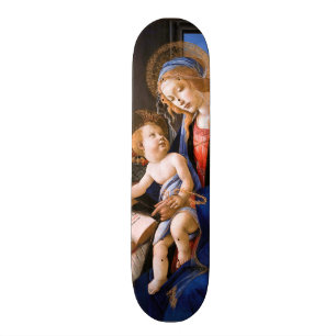 Madonna leert het kind Jezus Sandro Botticelli Skateboard