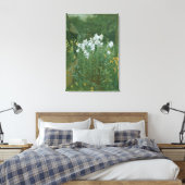 Madonna Lilies in een tuin Canvas Afdruk (Insitu (Slaapkamer))