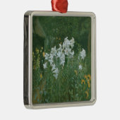 Madonna Lilies in een tuin Metalen Ornament (Rechts)