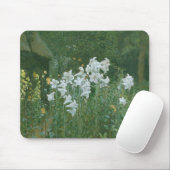 Madonna Lilies in een tuin Muismat (Met muis)