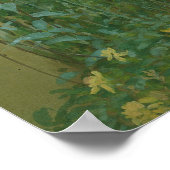 Madonna Lilies in een tuin Poster (Hoek)