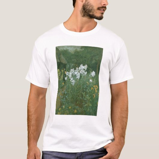 Madonna Lilies in een tuin T-shirt (Voorkant)