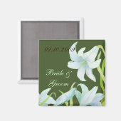Madonna Lily Bruiloft Save the Date Magneet (Voorkant / Achterkant)
