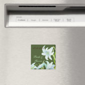 Madonna Lily Bruiloft Save the Date Magneet (Insitu (Vaatwasser))