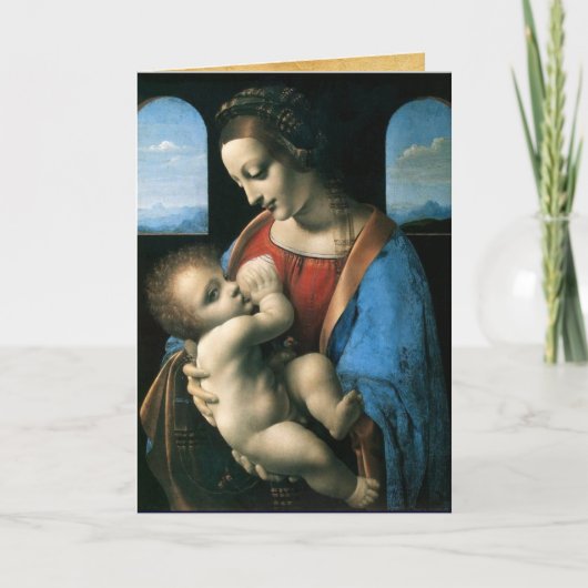 MADONNA LITTA, Blue Sapphire Feestdagen Kaart (Voorkant)