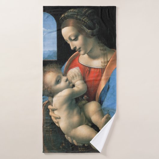Madonna Litta, Leonardo da Vinci, 1490-1491 Badhanddoek (Badhanddoek)