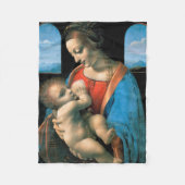 Madonna Litta, Leonardo da Vinci, 1490-1491 Fleece Deken (Voorkant)