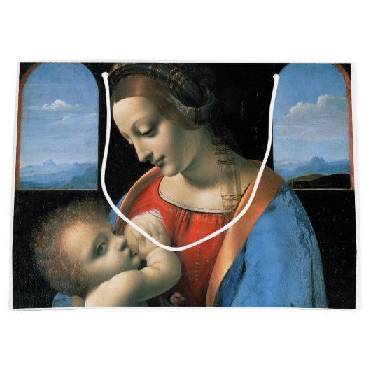 Madonna Litta, Leonardo da Vinci, 1490-1491 Groot Cadeauzakje (Voorkant)