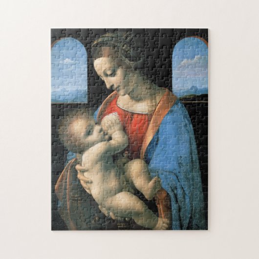 Madonna Litta, Leonardo da Vinci, 1490-1491 Legpuzzel (Verticaal)