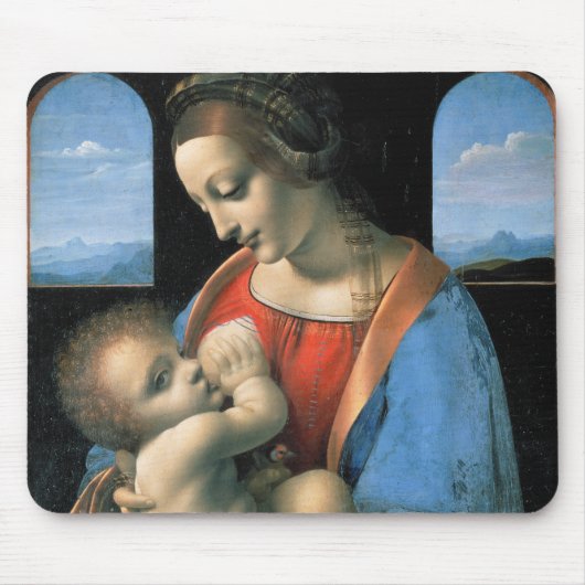 Madonna Litta, Leonardo da Vinci, 1490-1491 Muismat (Voorkant)