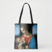Madonna Litta, Leonardo da Vinci, 1490-1491 Tote Bag (Voorkant)
