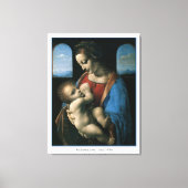 Madonna Litta Leonardo Da Vinci Canvas Afdruk (Voorkant)