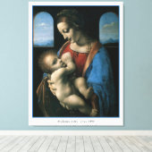 Madonna Litta Leonardo Da Vinci Canvas Afdruk (Insitu (Houten vloer))