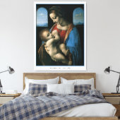 Madonna Litta Leonardo Da Vinci Canvas Afdruk (Insitu (Slaapkamer))