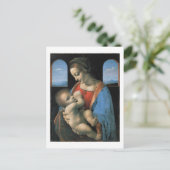 Madonna Litta, Leonardo da Vinci Fine Art Briefkaart (Staand voorkant)