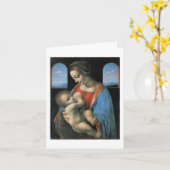 Madonna Litta, Leonardo da Vinci Fine Art Kaart (Gele Bloem)