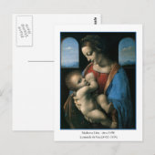 Madonna Litta van Leonardo Da Vinci Briefkaart (Voorkant / Achterkant)