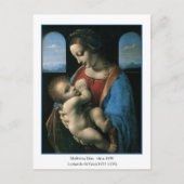 Madonna Litta van Leonardo Da Vinci Briefkaart (Voorkant)
