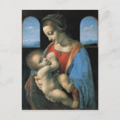 Madonna Litta van Leonardo da Vinci Briefkaart (Voorkant)