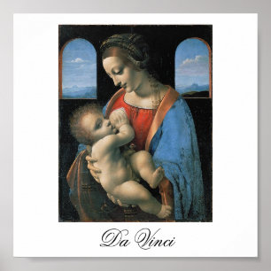 Madonna Litta van Leonardo Da Vinci c. 1490-1491 Poster