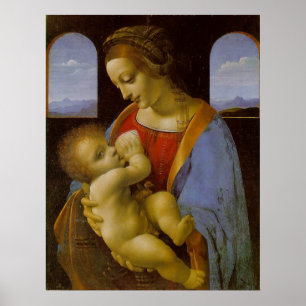 Madonna Litta van Leonardo Da Vinci Poster