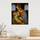 Madonna Litta van Leonardo Da Vinci Poster (Keuken)