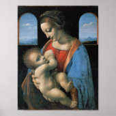 Madonna Litta van Leonardo da Vinci - Poster (Voorkant)