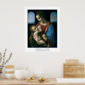 Madonna Litta van Leonardo Da Vinci Poster (Keuken)