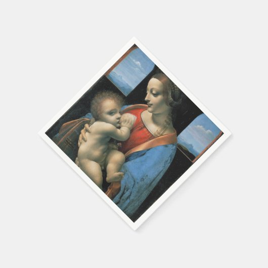 Madonna Litta van Leonardo da Vinci Servetten (Hoek)