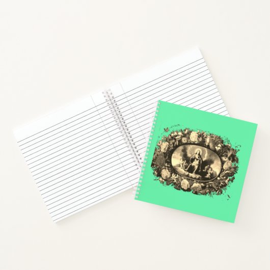 Madonna - Maria - Blumenkranz - Notitieboek (Binnen)