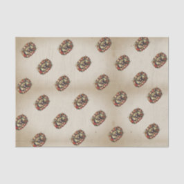 Madonna – Maria – Blumenkranz – Shabby chic Tissuepapier