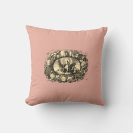 Madonna – Maria – Blumenkranz – Vintage Kussen