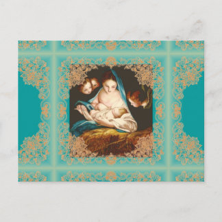 Madonna met Baby Jesus van Carlo Maratta (briefkaa Feestdagenkaart