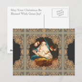 Madonna met Baby Jesus van Carlo Maratta (briefkaa Feestdagenkaart (Voorkant / Achterkant)