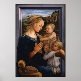 Madonna met Child en Two Angels - Lippi - Poster