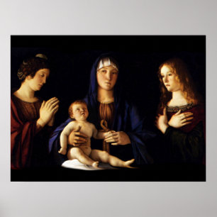 Madonna met Child Jesus - Catherine - Magdalene Poster
