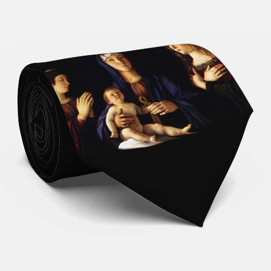 Madonna met Child Jesus - Catherine - Magdalene Stropdas (Opgerold)