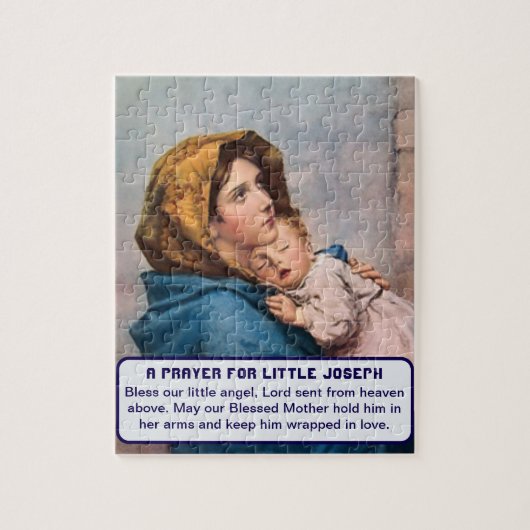 Madonna met Christ Child Baby Boy Keepsake Legpuzzel (Verticaal)