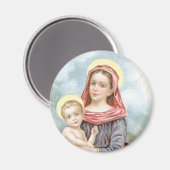 Madonna met Christus Kind Magneet (Voorkant / Achterkant)