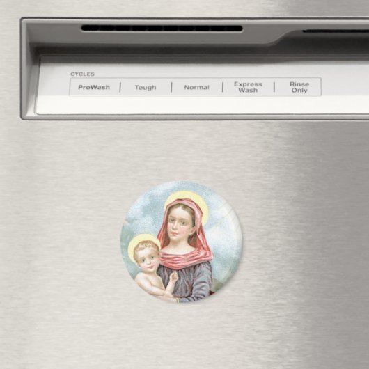 Madonna met Christus Kind Magneet (Insitu (Vaatwasser))