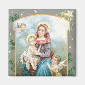 Madonna met Christus Kind Magneet (Voorkant)