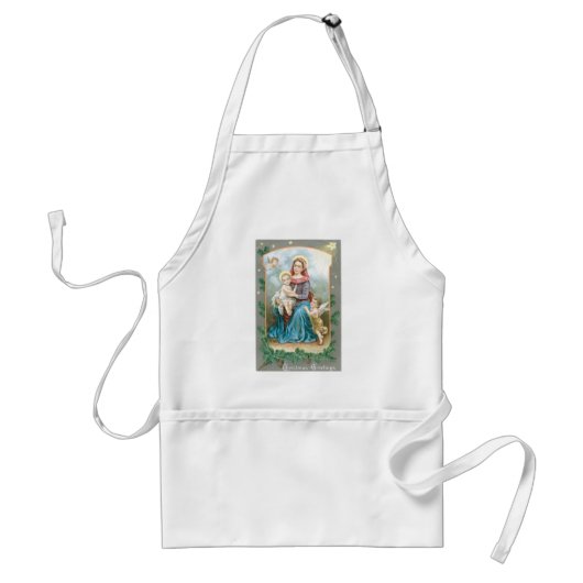 Madonna met Christus Kind Standaard Schort (Voorkant)