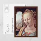 Madonna met de anjer van Leonardo da Vinci Briefkaart (Voorkant / Achterkant)