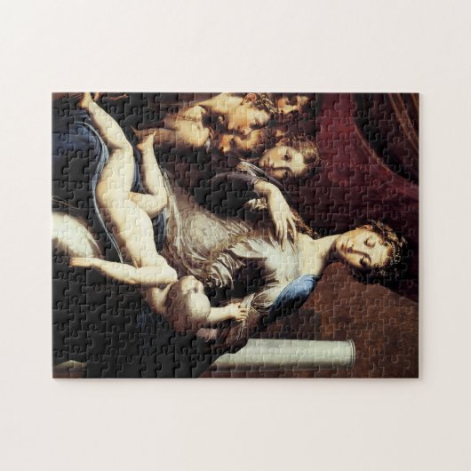 Madonna met de lange nek door Parmigiano Legpuzzel (Horizontaal)