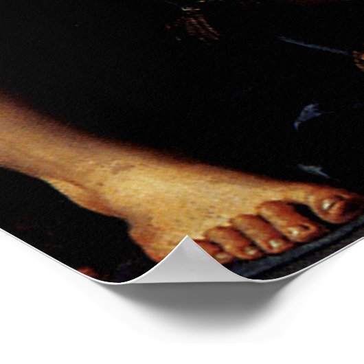 Madonna met de lange nek door Parmigiano Poster (Hoek)