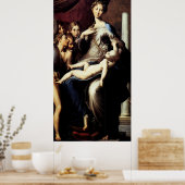 Madonna met de lange nek door Parmigiano Poster (Keuken)