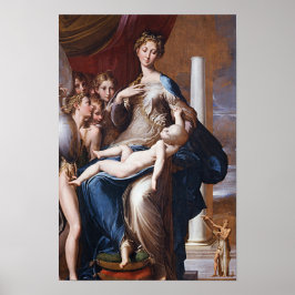 Madonna met de lange nek, Parmigianino - Poster