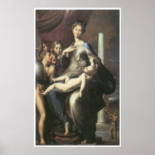 Madonna met de Long Neck, 1534-40 Poster