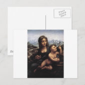 Madonna met de Yarnwinder Briefkaart (Voorkant / Achterkant)