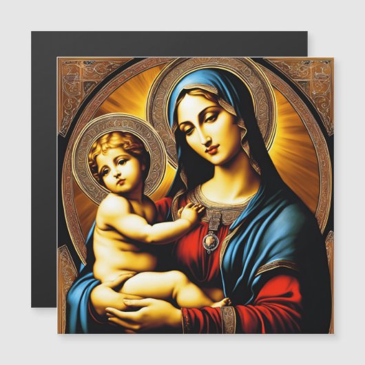 Madonna met een kind (Voorkant / Achterkant)